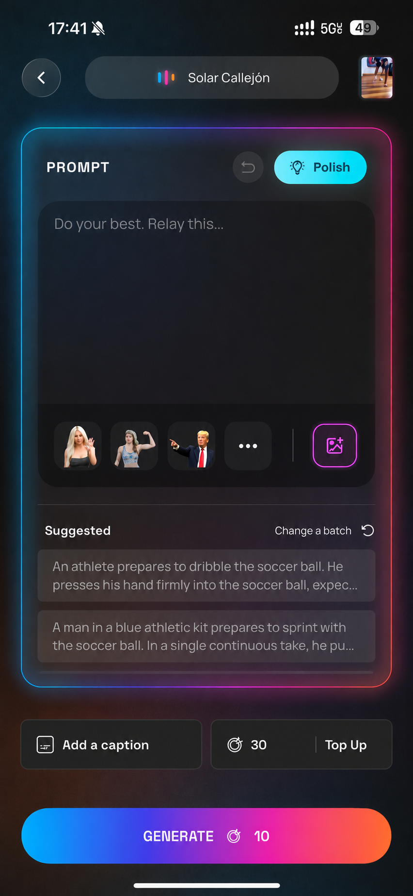 WAPOO app settings